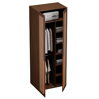 Шкаф двустворчатый, фасады натуральный ротанг  L210.60-4