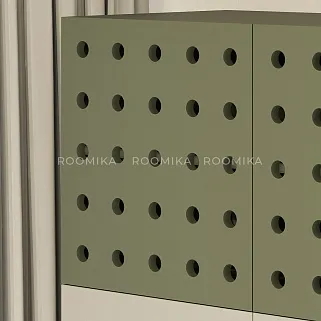 Антресоль LE402.1 над столом LE402, фасады в эмали L/R