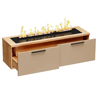 Тумба ТВ напольная с электрокамином L-548.351
