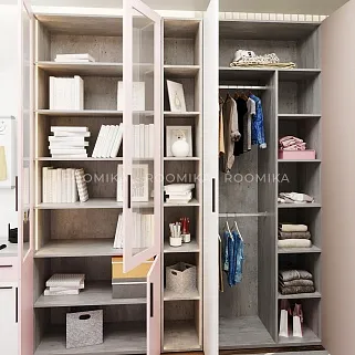 Шкаф двухдверный узкий L210.44-4