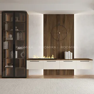 Тумба ТВ напольная с электрокамином L548.451