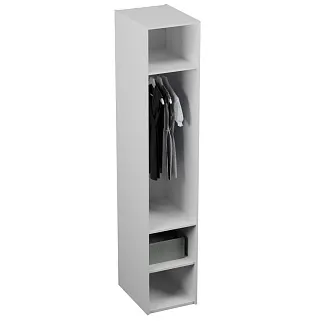 Шкаф для одежды, фрезерованные фасады в эмали LЕ251.60-2 L/R