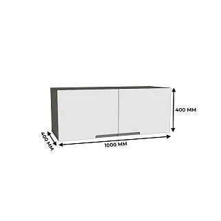 Антресоль широкая на 1000мм, фасады в эмали LE-461.2