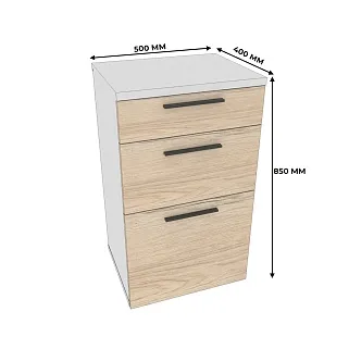 Тумба узкая 2 ящ. L-875