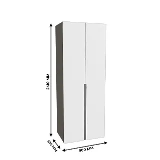 Шкаф 2 дверный, фасады в эмали LE-210.60-4