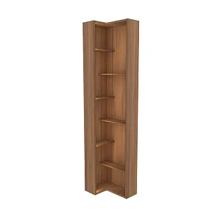 Стеллаж завершающий угловой с подсветкой L-230