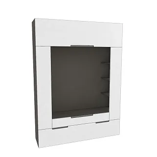 Секция для ТV с подсветкой, фасады в эмали LE406.44