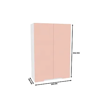 Антресоль двудверная, фасады в эмали LE339.300