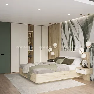 Кровать двуспальная CUBO с парящим эффектом, 140x200
