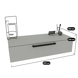 Туалетный столик, навесной, 1 ящик R511