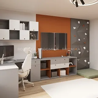 Cтеллаж для игрушек с ящиками L405