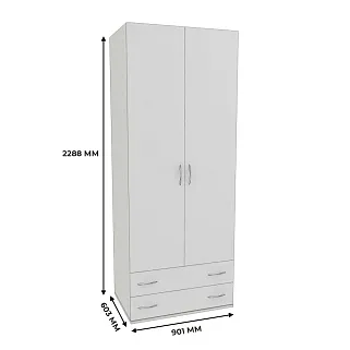 Шкаф 2 дверный с ящиками P211.60