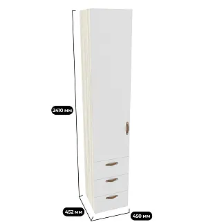 Шкаф однодверный с ящиками L223