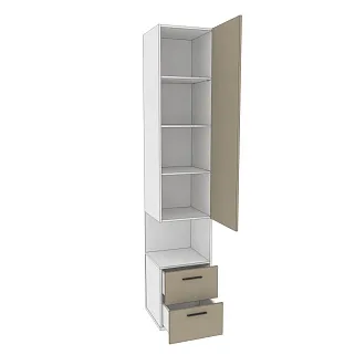 Шкаф однодверный с полками L221.40 L/R