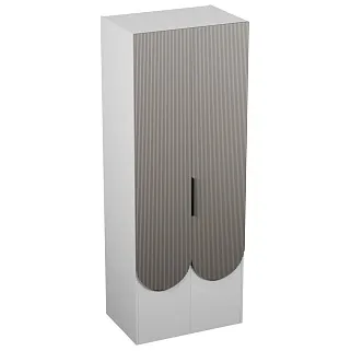 Шкаф для одежды, фрезерованные фасады в эмали LЕ252.60-2