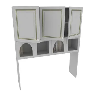 Надставка на стол с фигурными вставками A814