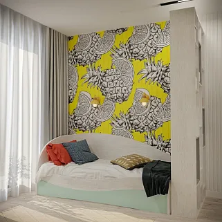 Кровать односпальная P901 с подъемным механизмом, 90x190