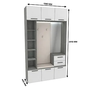 Секция с вешалкой и стеллажом с подсветкой LG416