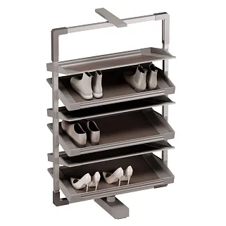 ALFA Поворотно-выдвижная обувница, 6 полок, FRM5814.06F.01