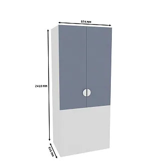 Шкаф двухдверный с фальш стенкой LG212