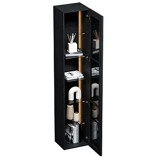 Шкаф навесной с подсветкой, фасады натуральный шпон LF275.350