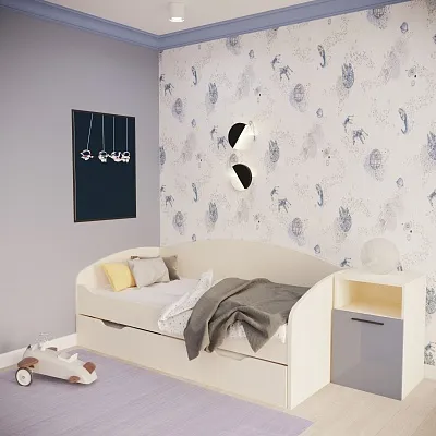 Кровать с выдвижным спальным местом P910, 90x190