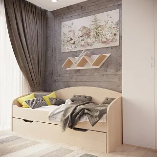 Кровать с выдвижным спальным местом P910, 90x190