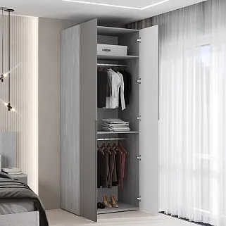 Шкаф 2 дверный, фасады в эмали LE-210.60-1