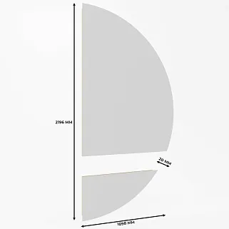 Зеркало L168 с подсветкой L/R