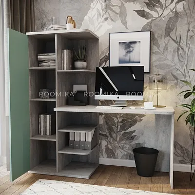 Рабочий стол со встроенным стеллажом HOF423
