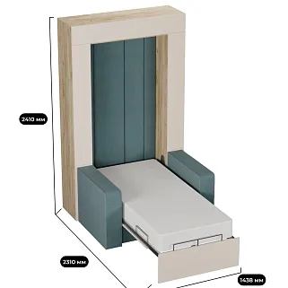 Шкаф-кровать трансформер L950.90, 90x200