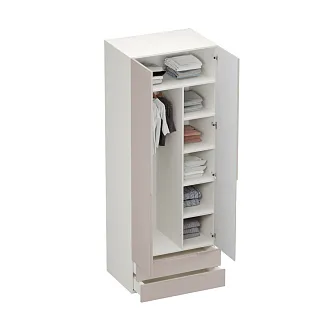 Шкаф 2 дверный с ящиками, фасады в эмали LE-211.60