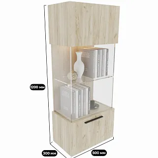 Шкаф навесной с подсветкой L350