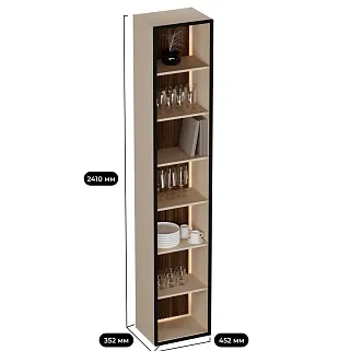 Шкаф напольный с подсветкой LF271.350