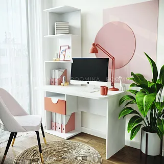 Рабочий стол со встроенным стеллажом HOF420