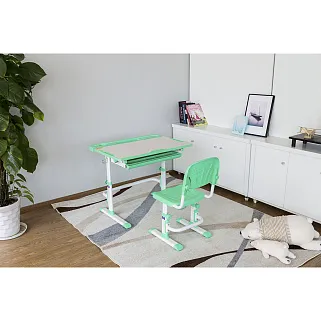 Комплект парта + стул трансформеры DISA GREEN