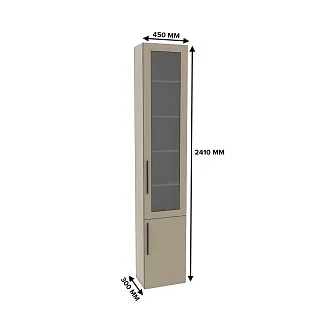 Шкаф книжный со стеклом L241