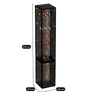 Шкаф завершающий для посуды с подсветкой LF270