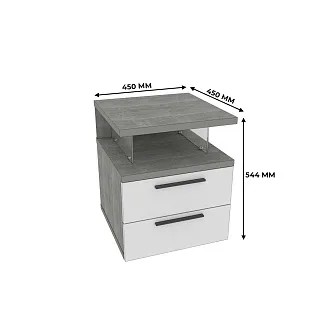 Тумба прикроватная 2 ящика LG-719