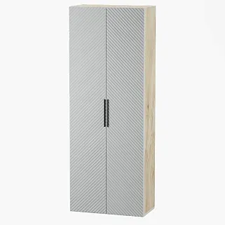 Шкаф 2 дверный, фрезерованные фасады в эмали LE-210.44-1