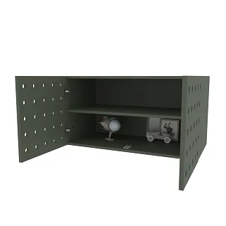 Антресоль LE402.1 над столом LE402, фасады в эмали L/R