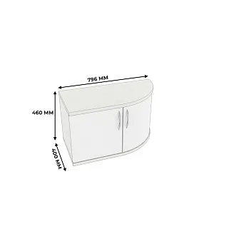 Тумба для обуви радиусная узкая P462 L/R