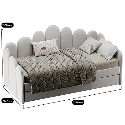 Мягкая кровать-диван SHELL, 90x190