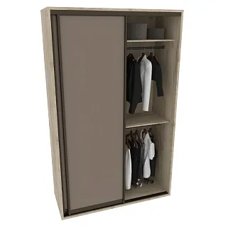 Шкаф-купе ХG150.60-3, профиль INTEGRO, фасад МДФ