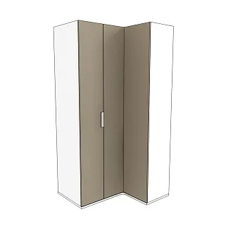Шкаф угловой со складной дверью E209 L/R