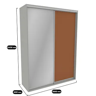Шкаф-купе U182 тип 3 МДФ/зеркало