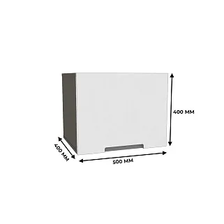 Антресоль узкая, фасады в эмали LE-460.1