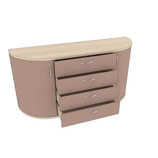 Комод радиусный на 1600 мм P746