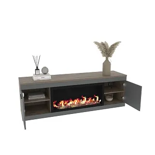 Тумба ТВ навесная с электрокамином L545.451