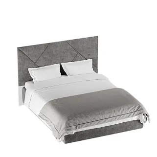 Кровать двуспальная мягкая HUGO  с подъемным механизмом, 140x200